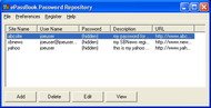 ePassBook Password Repository screenshot